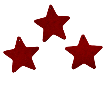 Kleiner Filz Stern (3 er Set)